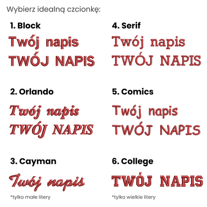 Koszulka z własnym tekstem
