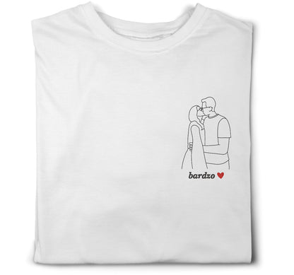 Koszulka z haftem z Twojego zdjęcia - mały haft