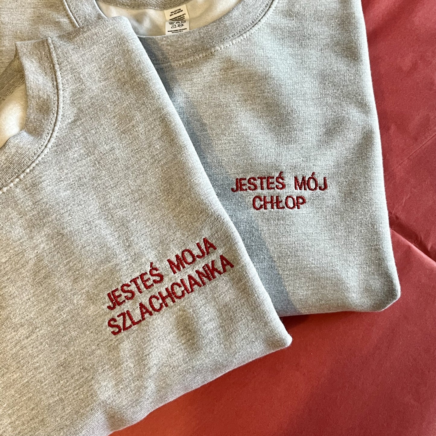 Bluza z tekstem JESTEŚ MÓJ CHŁOP / JESTEŚ MOJA SZLACHCIANKA