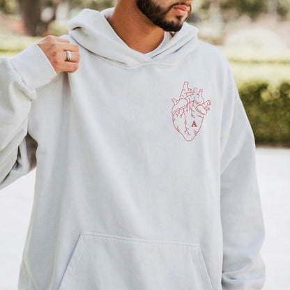 Bluza z anatomicznym sercem i inicjałem