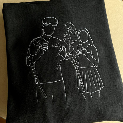 Bluza z haftem z Twojego zdjęcia - duży haft