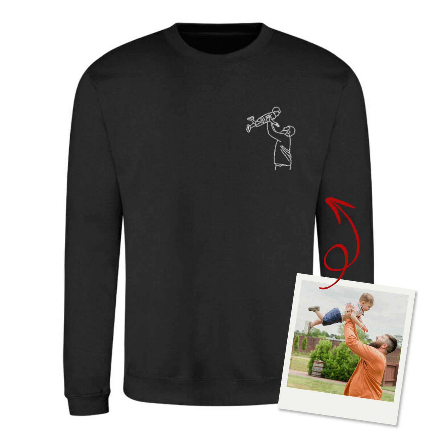 Bluza z haftem z Twojego zdjęcia - mały haft