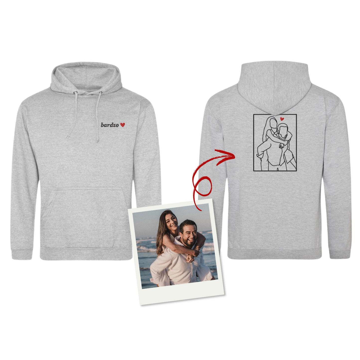 Bluza z haftem z Twojego zdjęcia - duży haft