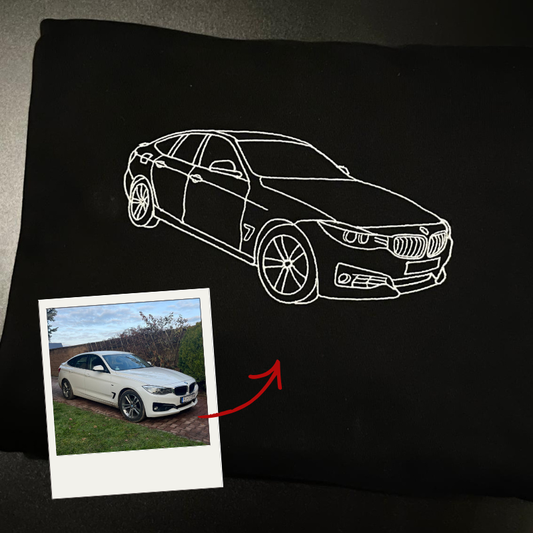 bluza z haftem samochodu bmw