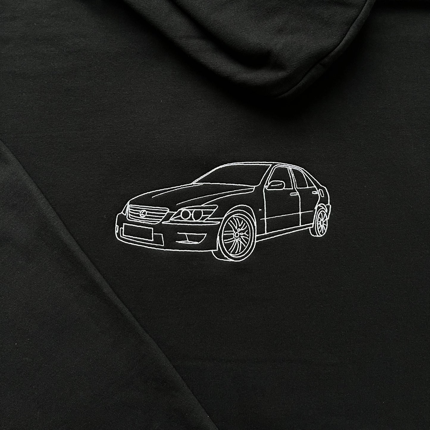 bluza z haftem samochodu lexus