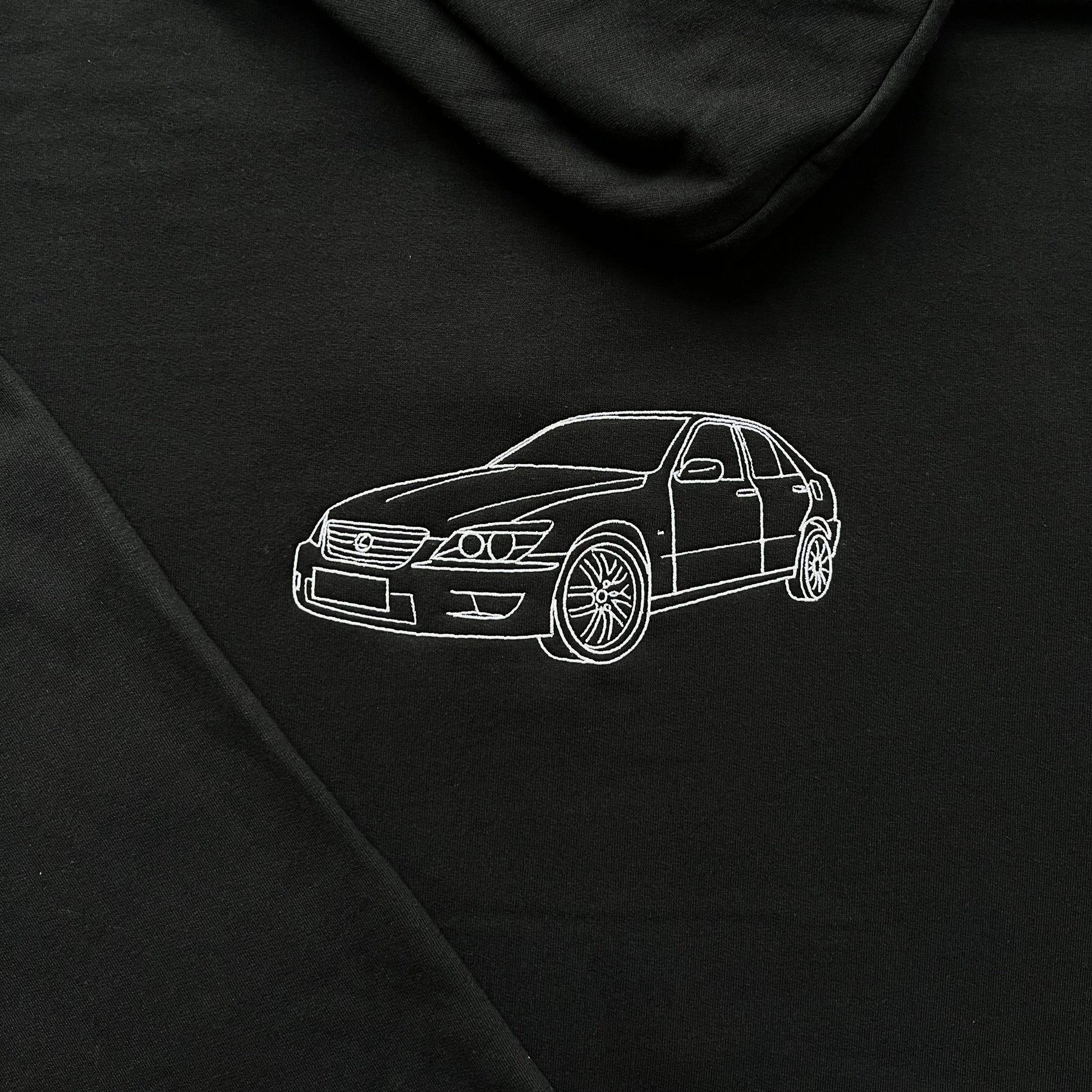 bluza z haftem samochodu lexus