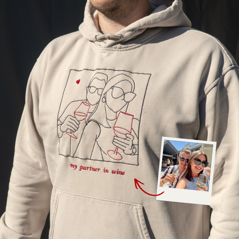 bluza z haftem ze zdjecia dla pary