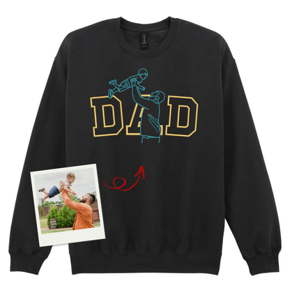 bluza z haftem ze zdjecia dla taty haftowany napis dad
