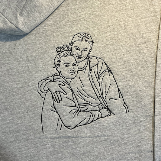 bluza z haftem ze zdjęcia z mamą