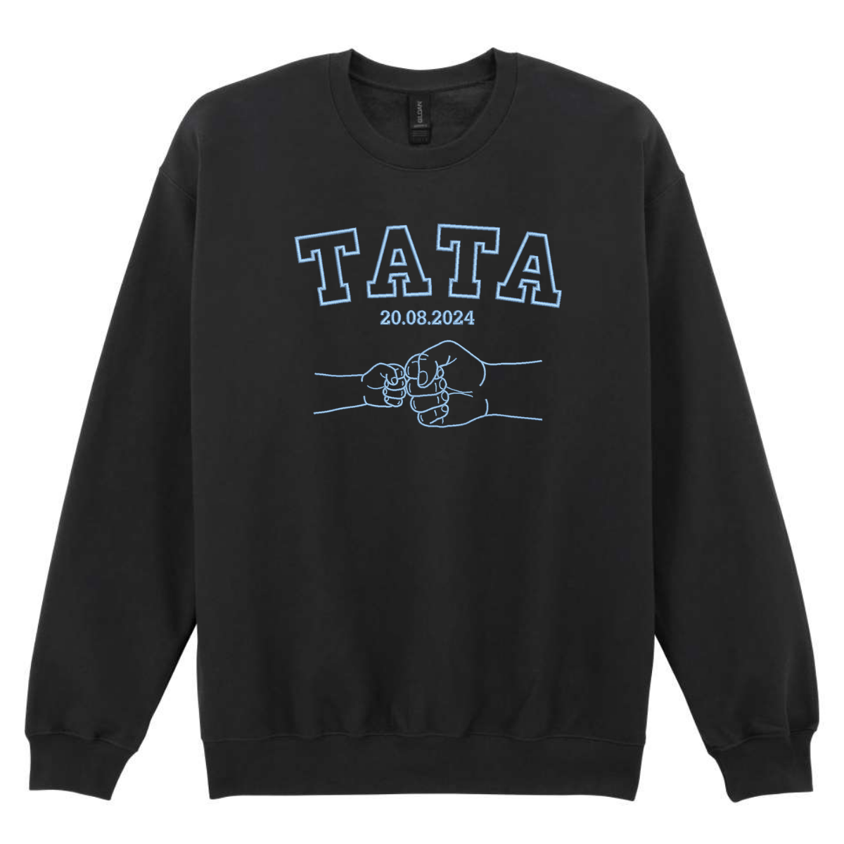 bluza z napisem tata i haftem przybijania żółwika