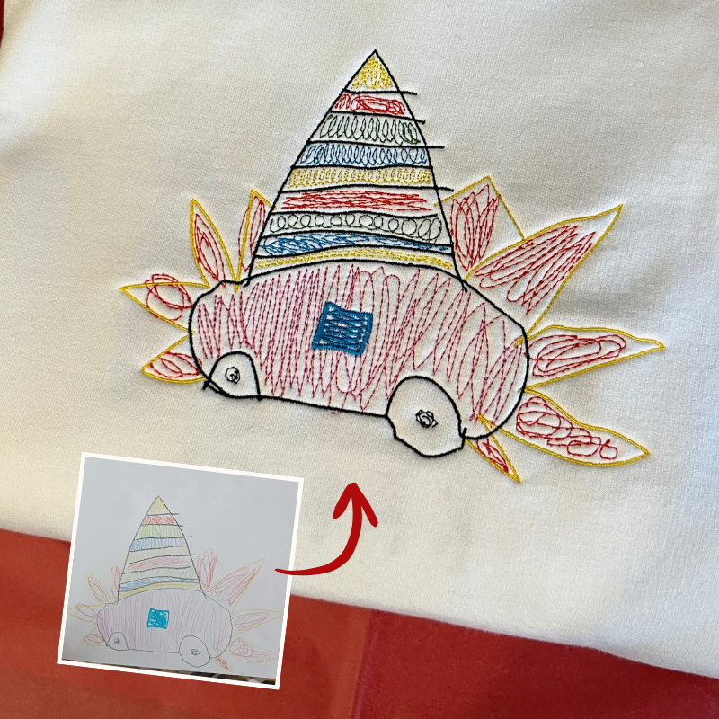 Bluza z haftem na podstawie rysunku Twojego dziecka