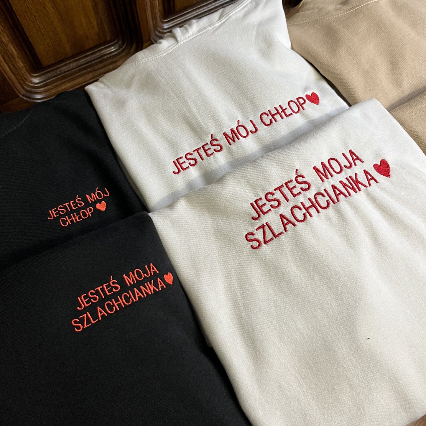 Bluza z tekstem JESTEŚ MÓJ CHŁOP / JESTEŚ MOJA SZLACHCIANKA