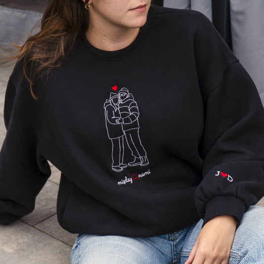 Bluza z haftem z Twojego zdjęcia - duży haft