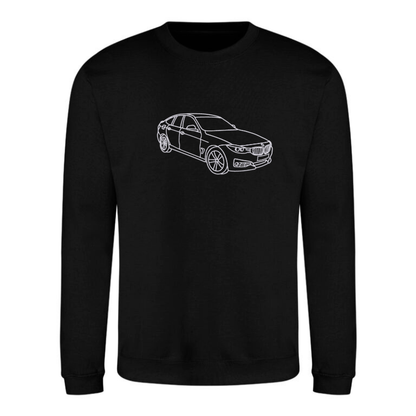 Bluza z haftem samochodu