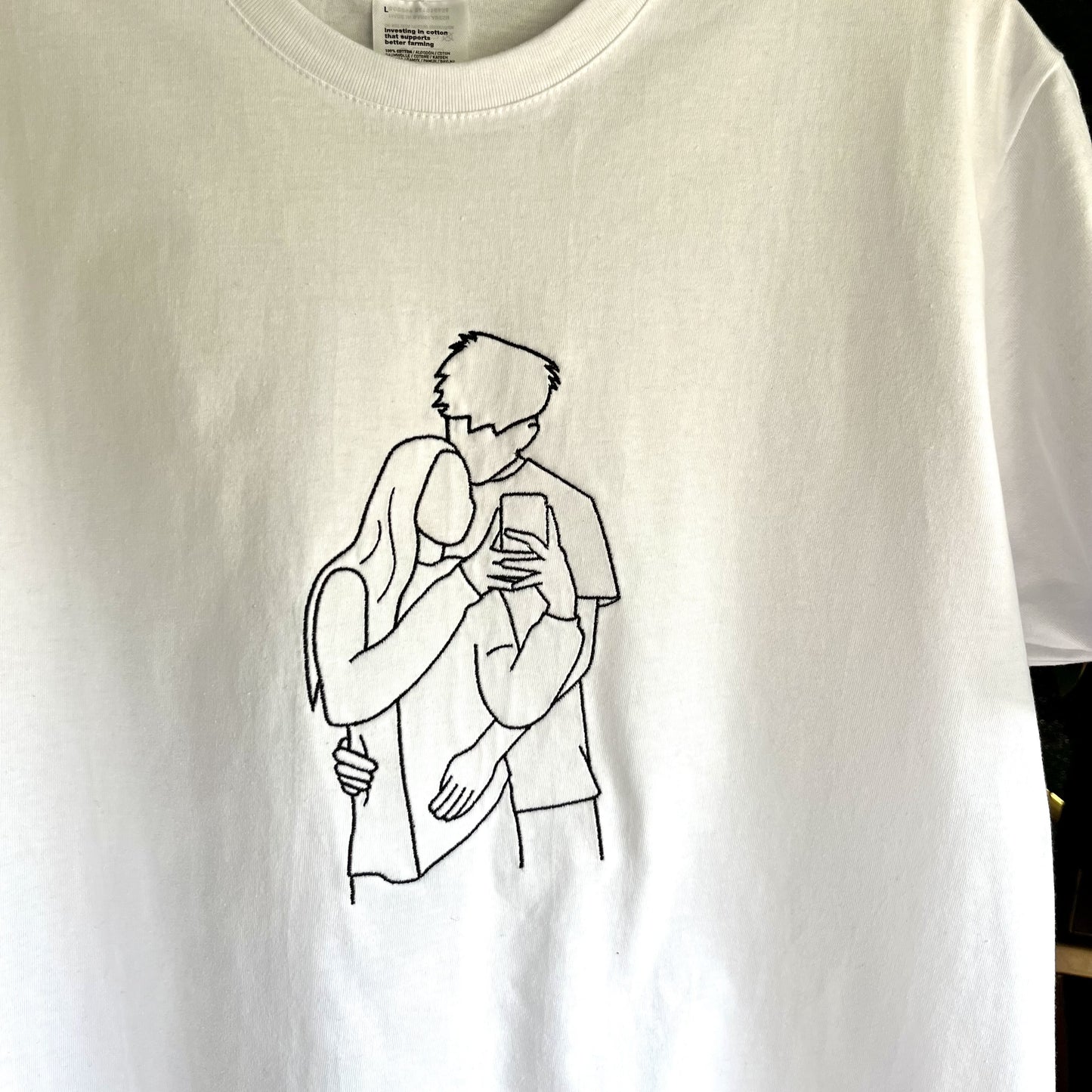 Koszulka z haftem z Twojego zdjęcia - duży haft