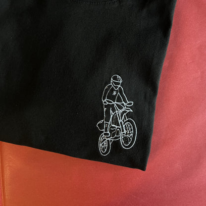 koszulka z haftem motocross