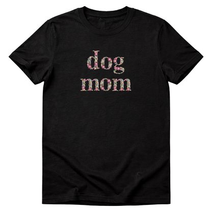 koszulka z kwiatowym haftem dog mom