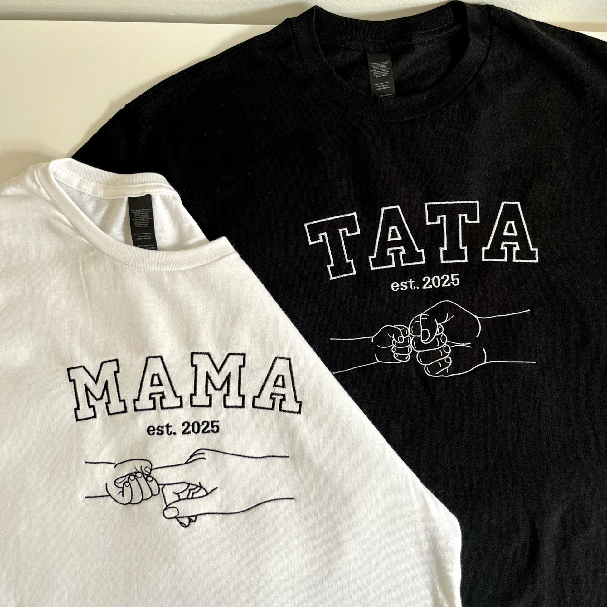 matching koszulki dla rodziców mama i tata