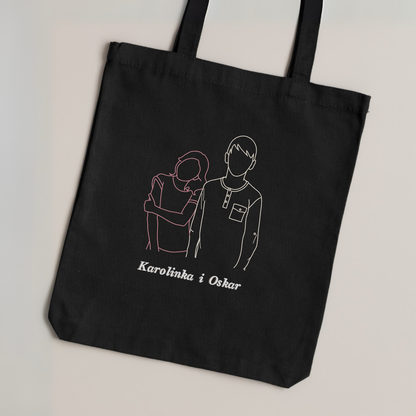 Torba bawełniana z personalizowanym haftem