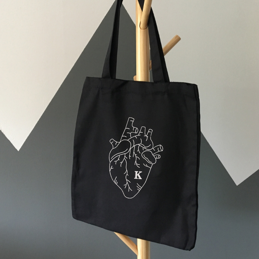 torba z anatomicznym sercem haft