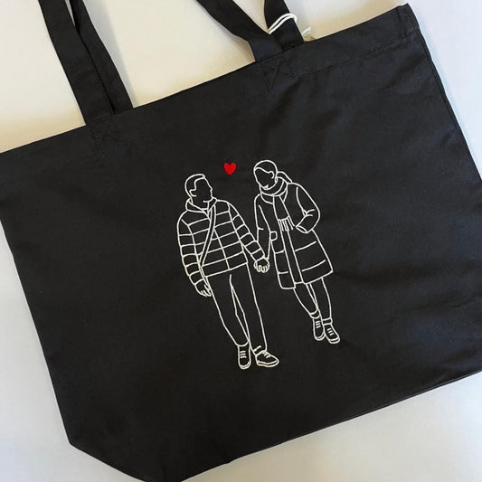 Torba bawełniana z personalizowanym haftem