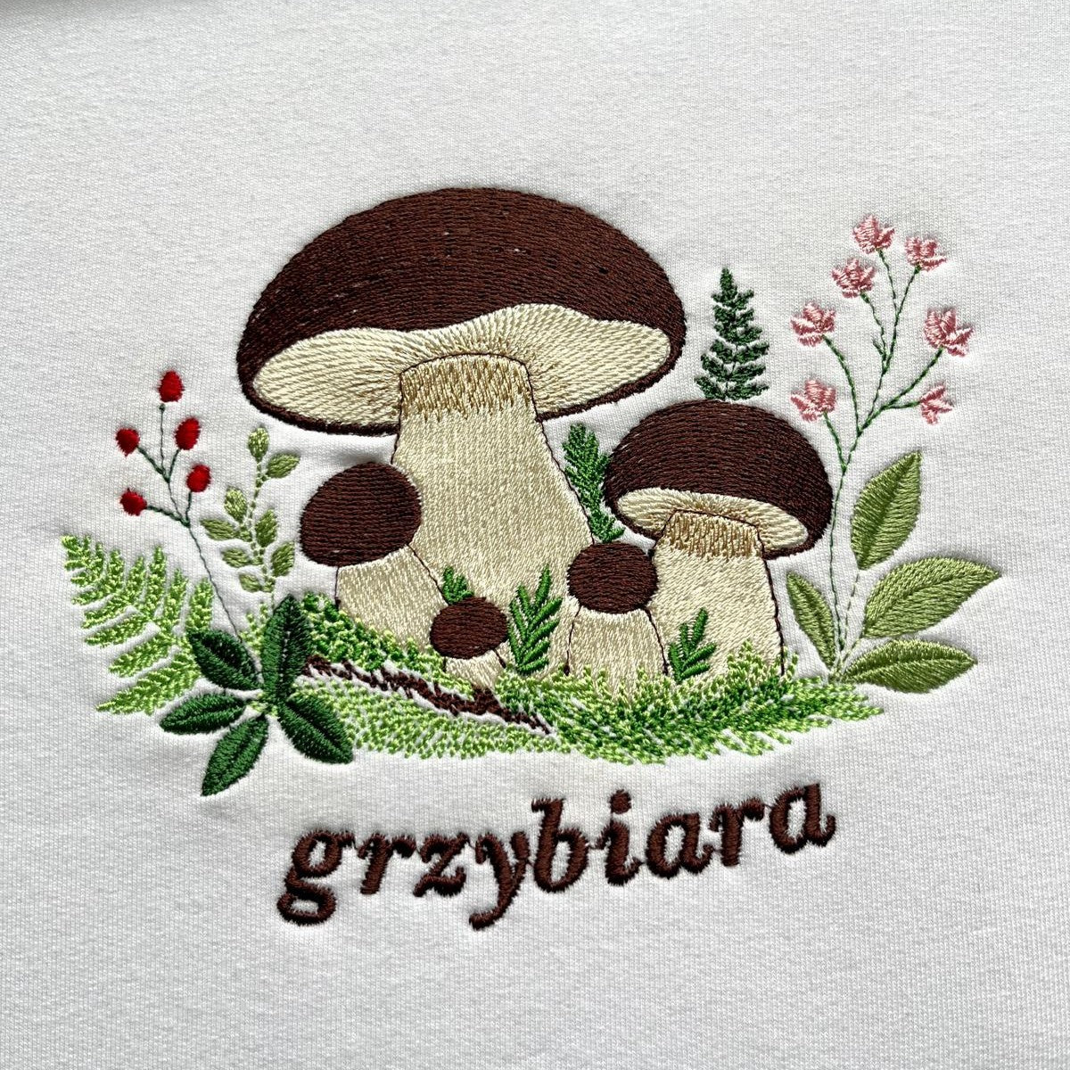 torba z haftem grzyba dla grzybiary